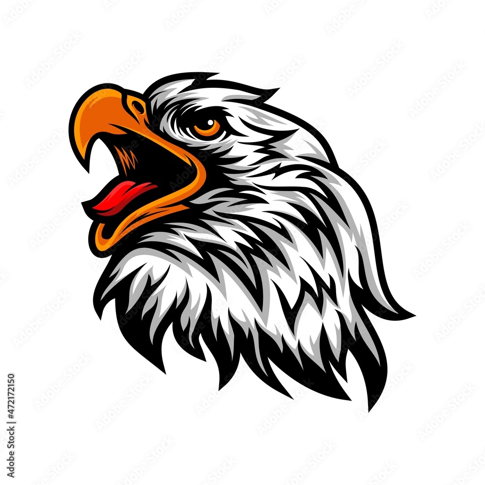 Fototapeta premium eagle head logo
