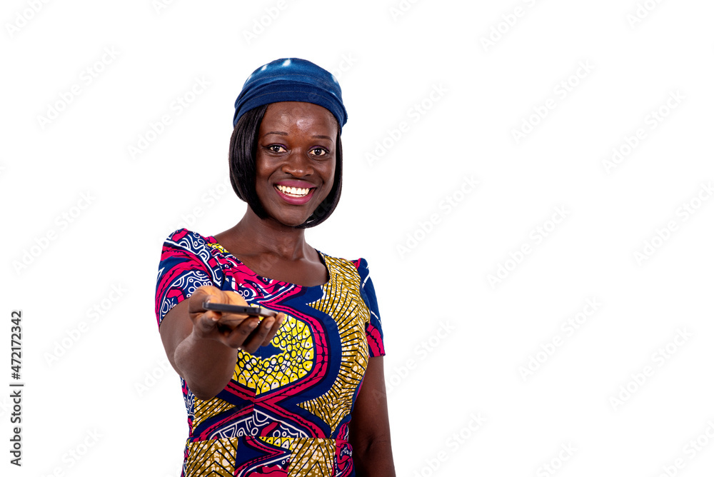 beautiful happy young woman giving a mobile phone smiling. beautiful happy young woman giving a mobile phone smiling.