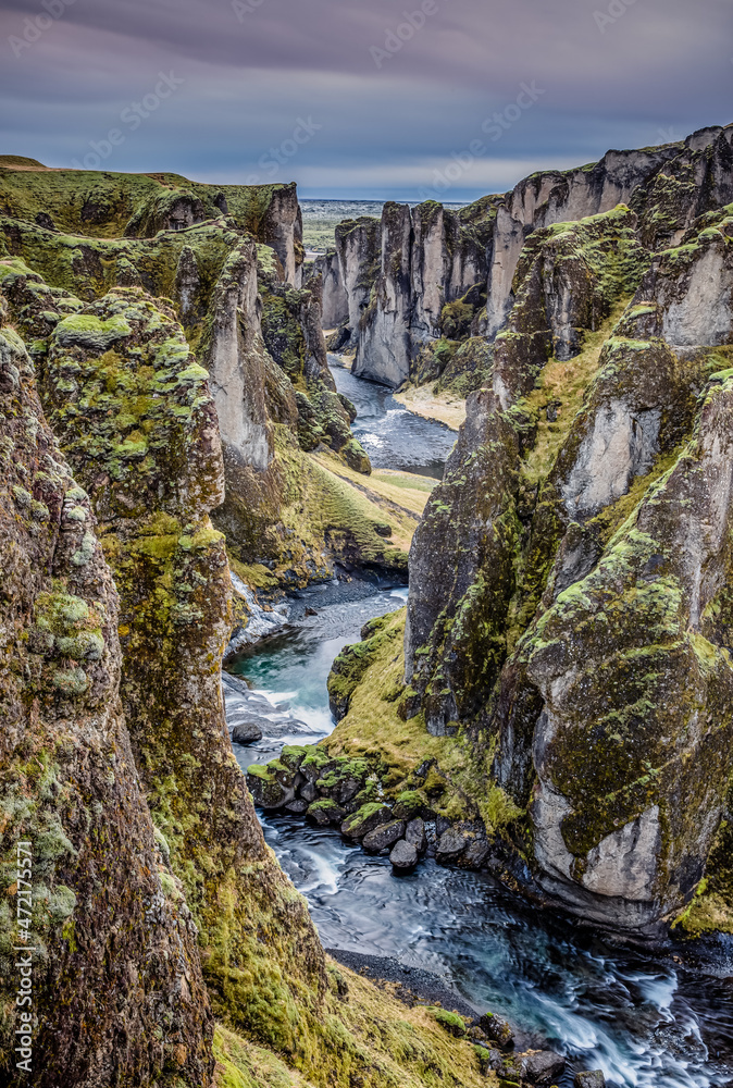 Fjadrarargljufur canyon Iceland