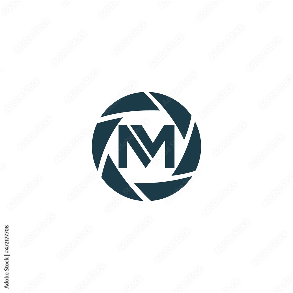 Initials M N LOGO VECTOR TEMPLATE PHOTOGRAPHY Initials M N LOGO VECTOR TEMPLATE PHOTOGRAPHY