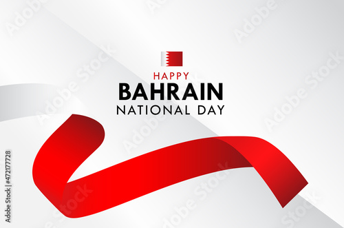 Happy Bahrain National Day Celebration Vector Template Design Illustration