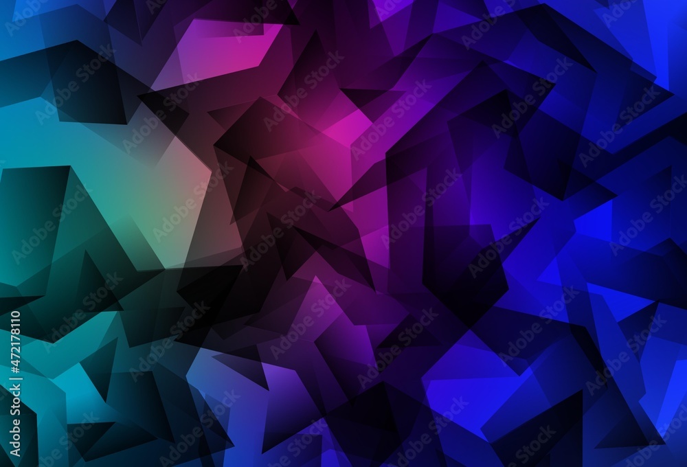 Light Blue, Red vector shining triangular layout. Light Blue, Red vector shining triangular layout.