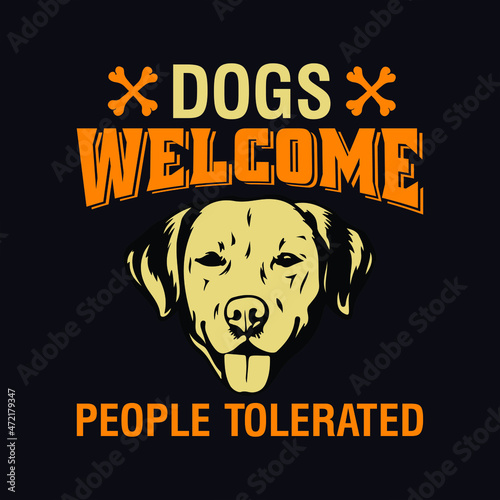 dogs welcome people tolerated
