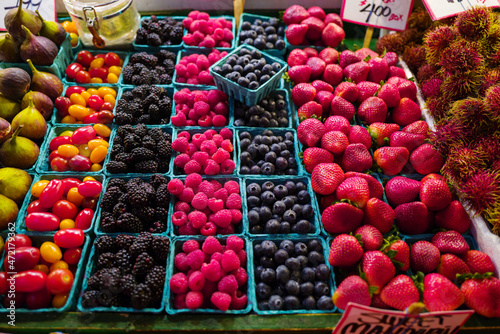 Berries for sale in the market