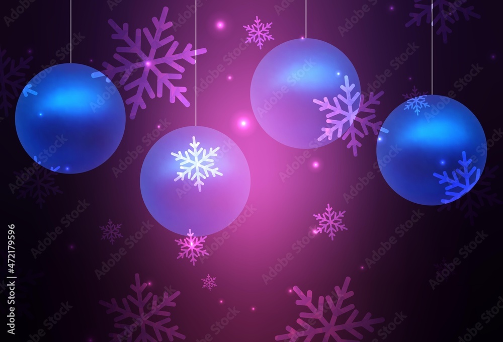 Dark Purple vector texture in birthday style. Dark Purple vector texture in birthday style.