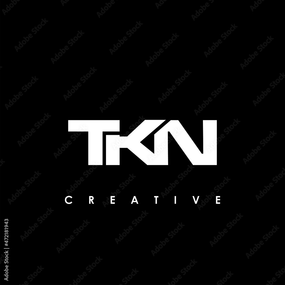 TKN Letter Initial Logo Design Template Vector Illustration