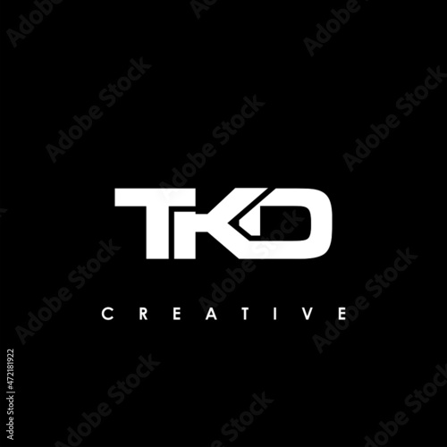 TKD Letter Initial Logo Design Template Vector Illustration