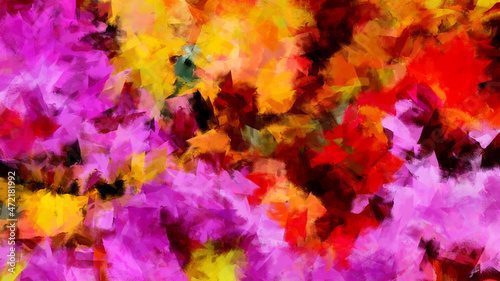 Modern Colorful Brushstroke Painting Background. Abstract Texture Background.