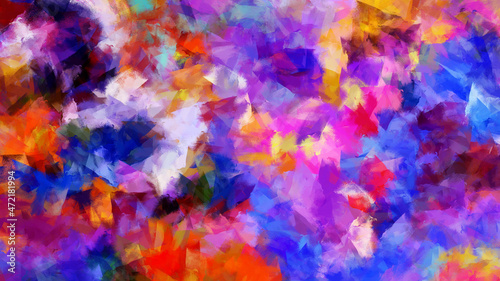 Fototapeta Naklejka Na Ścianę i Meble -  Modern Colorful Brushstroke Painting Background. Abstract Texture Background.