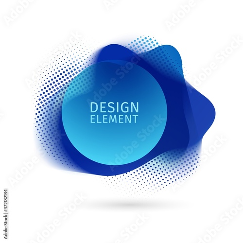 Set of abstract modern graphic elements. Dynamical colored forms and line. Gradient abstract banners with flowing liquid shapes. Template for the design of a logo, flyer or presentation. Vector.