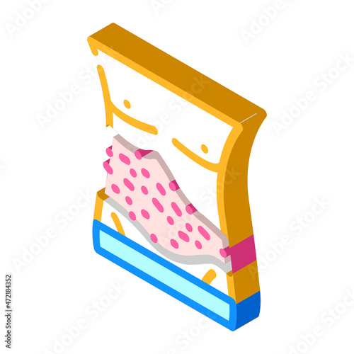 shingles skin disease isometric icon vector. shingles skin disease sign. isolated symbol illustration