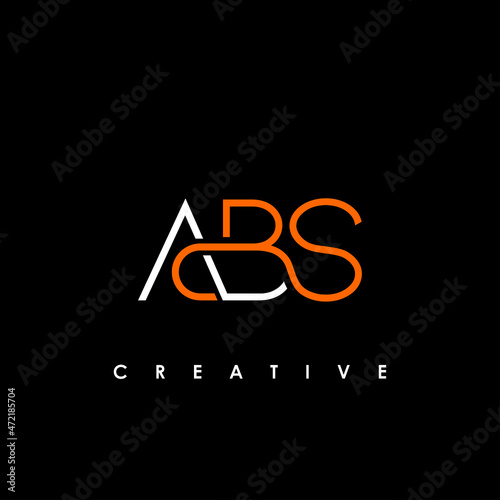 ABS Letter Initial Logo Design Template Vector Illustration
