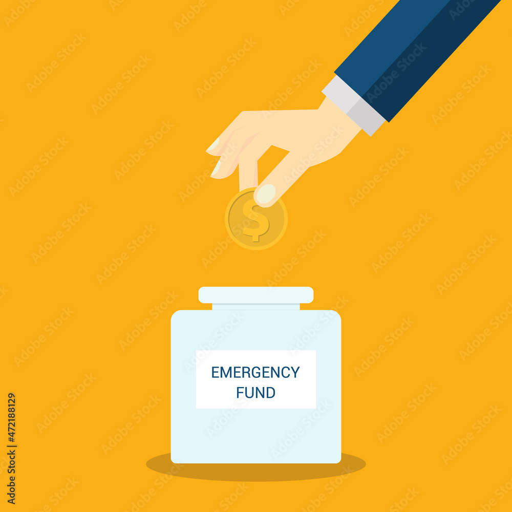 Saving dollar coin in money jar. Growth, income, savings, investment. Symbol of wealth. Business success. Flat style vector illustration. Saving dollar coin in money jar. Growth, income, savings, investment. Symbol of wealth. Business success. Flat style vector illustration.