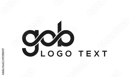 Letter GOB creative logo design vector	