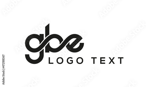 Letter GBE creative logo design vector	 photo