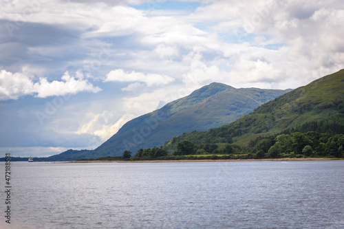 view of Lake Linnhe in Fort William,Scotland.