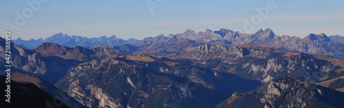 Stunning view from Mount Niesen  Switzerland.