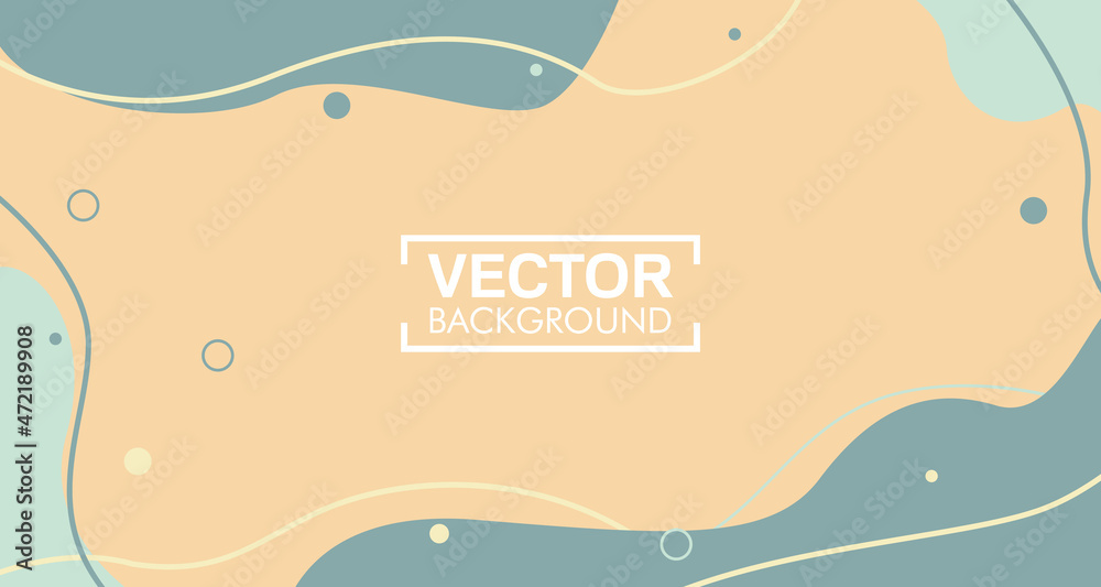 Shape vector design background with pastel colors