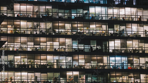 Business Office at night