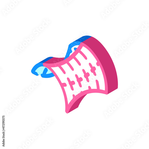 saddle shape of universe isometric icon vector. saddle shape of universe sign. isolated symbol illustration