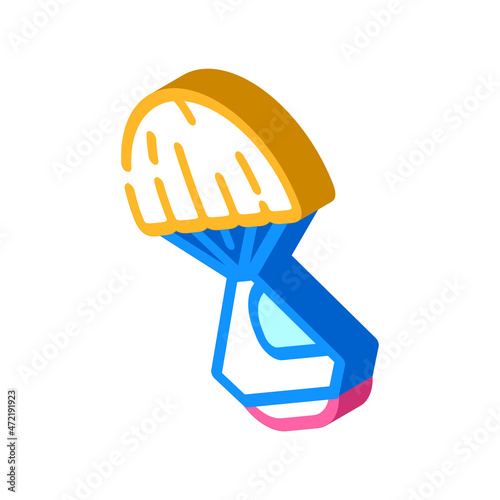 space capsule isometric icon vector. space capsule sign. isolated symbol illustration