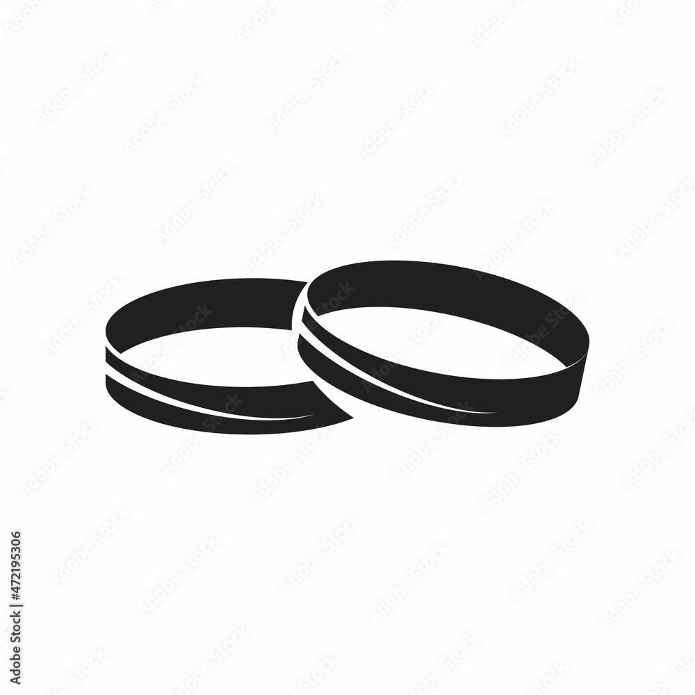 Wedding rings icon Wedding rings icon