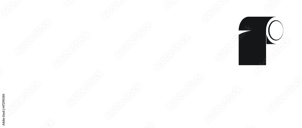Toilet paper icon illustration isolated on white background sign symbol