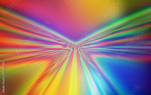 Light Multicolor vector backdrop with bent lines.