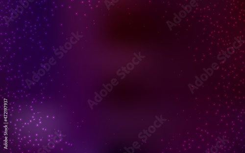 Dark Purple vector layout with cosmic stars.