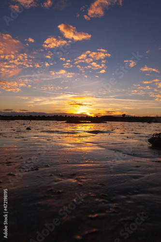 orange sky in Ireland