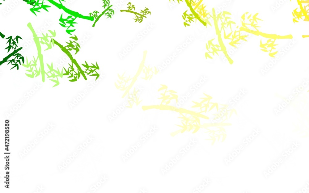 Light Green, Red vector elegant pattern with branches. Light Green, Red vector elegant pattern with branches.