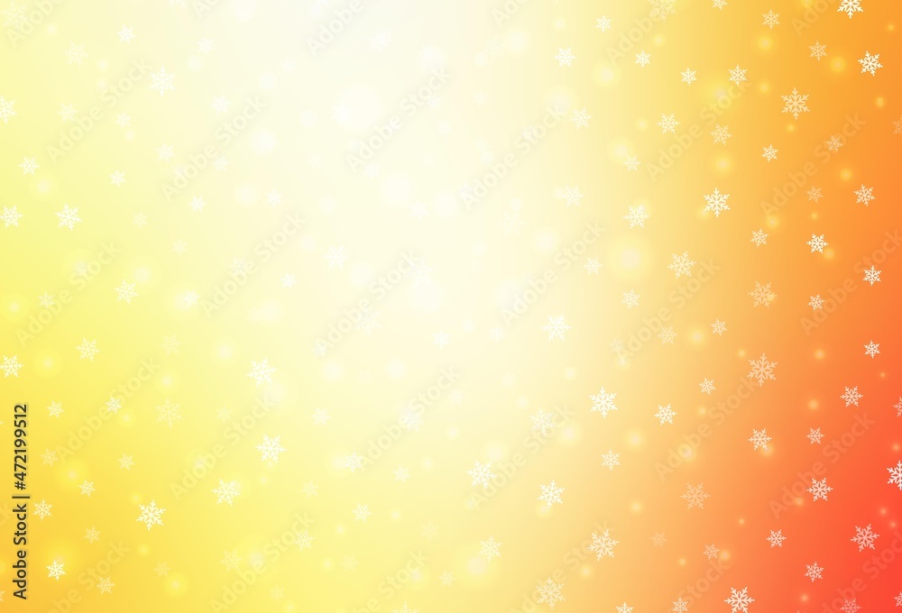 Light Red, Yellow vector backdrop in holiday style. Light Red, Yellow vector backdrop in holiday style.