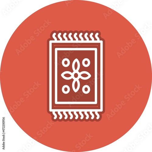 Carpet Line Circle Vector Icon Design