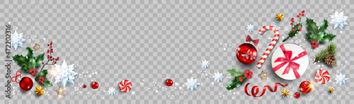 Winter decorative composition.