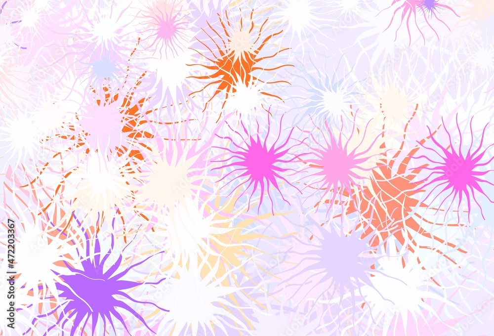 Light Blue, Red vector pattern with random forms. Light Blue, Red vector pattern with random forms.
