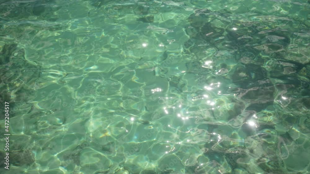 custom made wallpaper toronto digitalWater surface texture top view. Water splash blue colored. Sun and shadows. Pure blue water with reflections sunlight in slow motion. Motion clean swimming pool ripples and wave. 4k