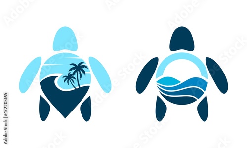 turtle and wave