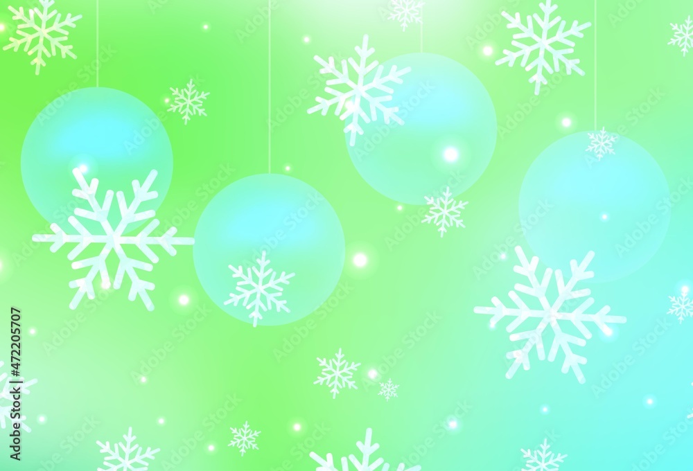 Light Green vector texture in birthday style. Light Green vector texture in birthday style.