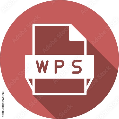 Wps Glyph Circle Vector Icon Design photo