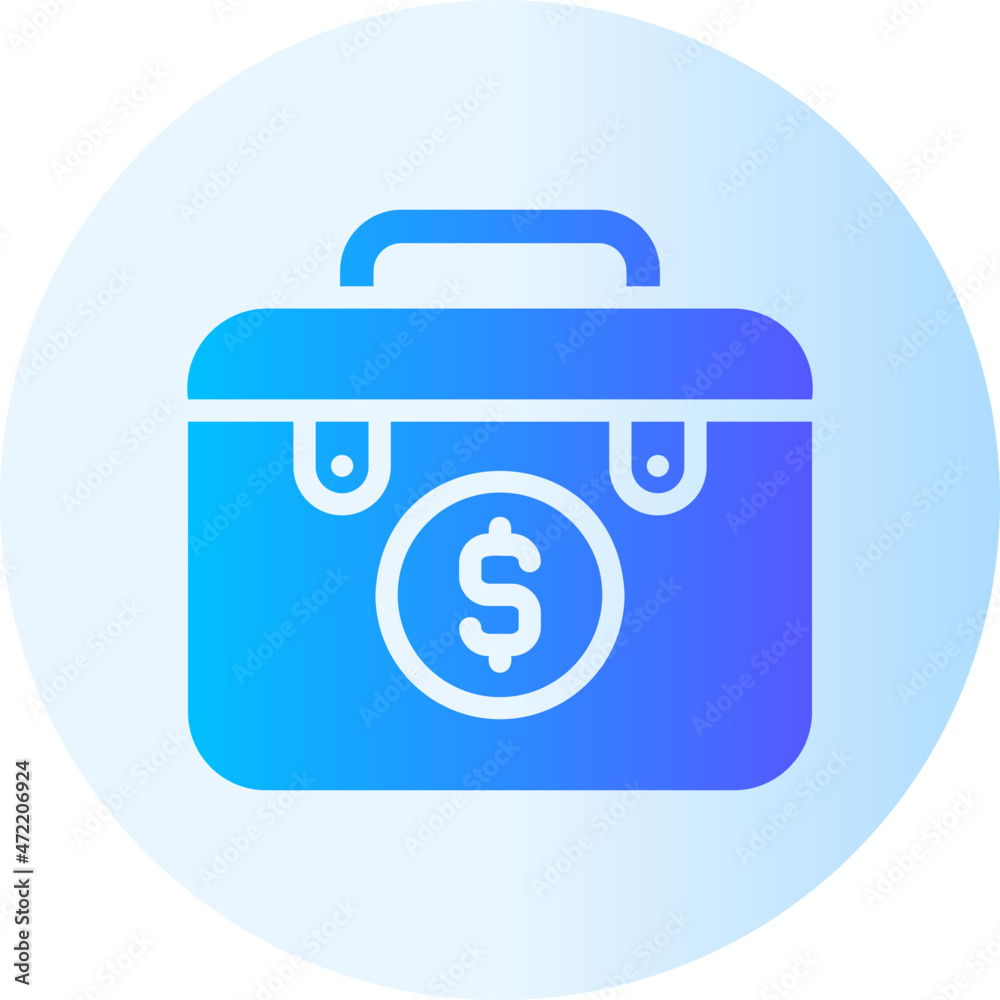 Briefcase gradient icon Briefcase gradient icon