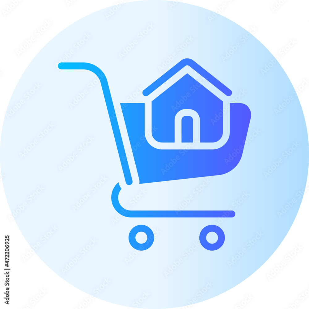 buy house gradient icon buy house gradient icon