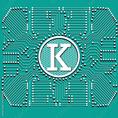 Platine K grün