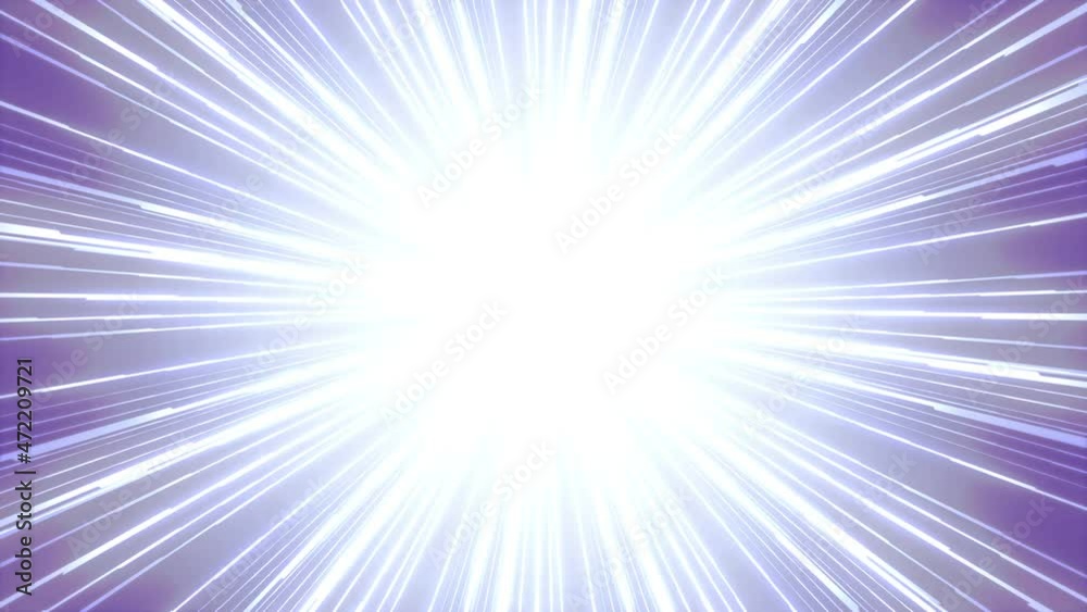 Light blue abstract looped cartoon rays speed lines animated background ...