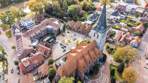 Drohnenaufnahme Haselünne Innenstadt Aerial 