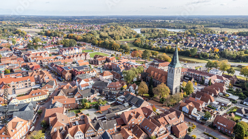 Drohnenaufnahme Haselünne Innenstadt Aerial 