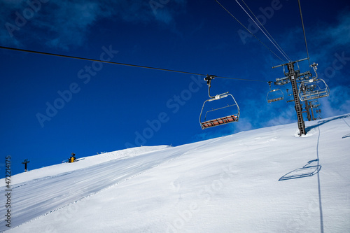 スキー場での風景写真