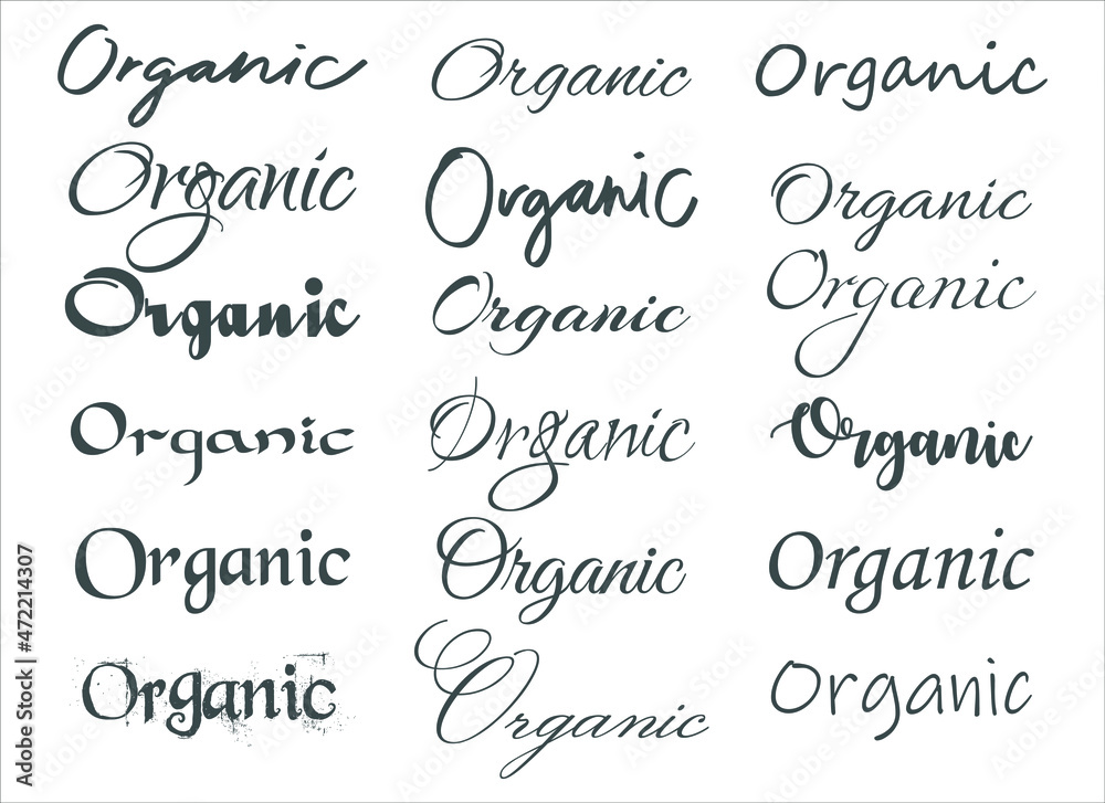 Different calligraphy deals fonts