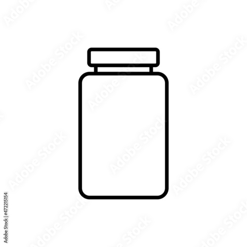 Jar icon on white background