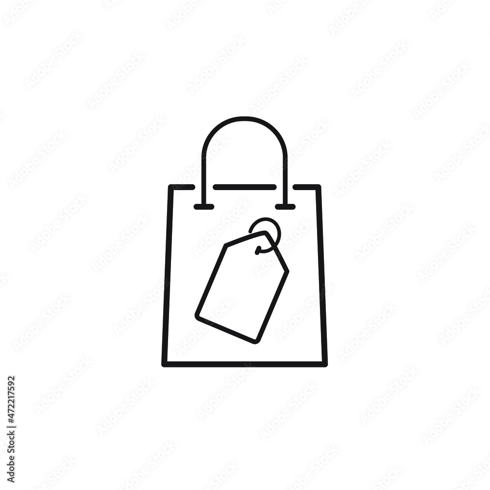 shoping bag icons symbol vector elements for infographic web shoping bag icons symbol vector elements for infographic web