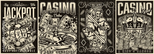 Gambling vintage posters